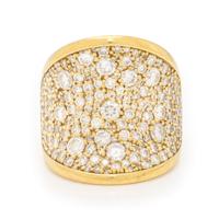 House of Ravn, 'Saddle', Diamond and Yellow Gold Ring