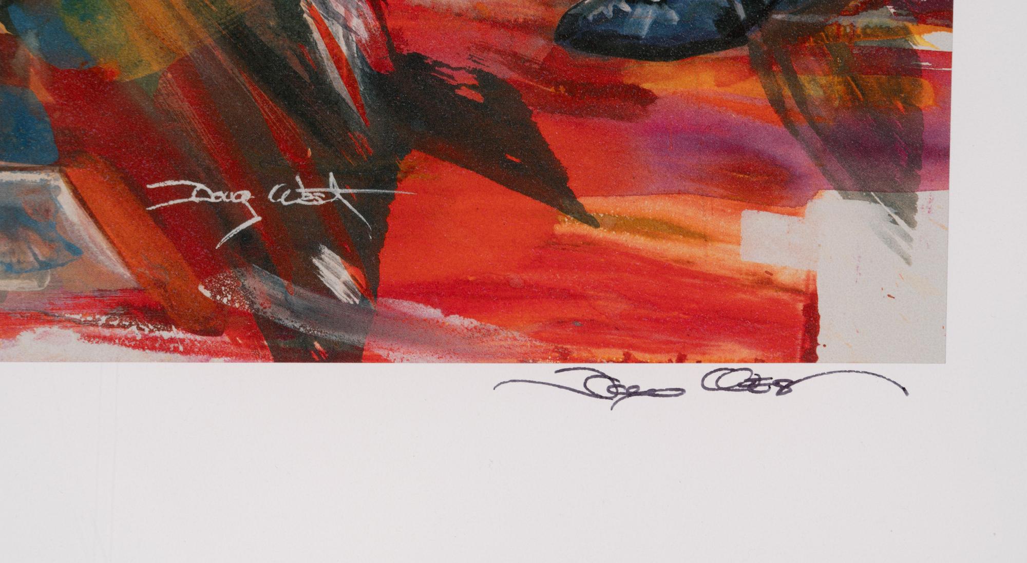 A Rare Group of Two Chicago Bears Limited Edition Oversized Signed Lithographs Featuring Dick Butkus and Gale Sayers