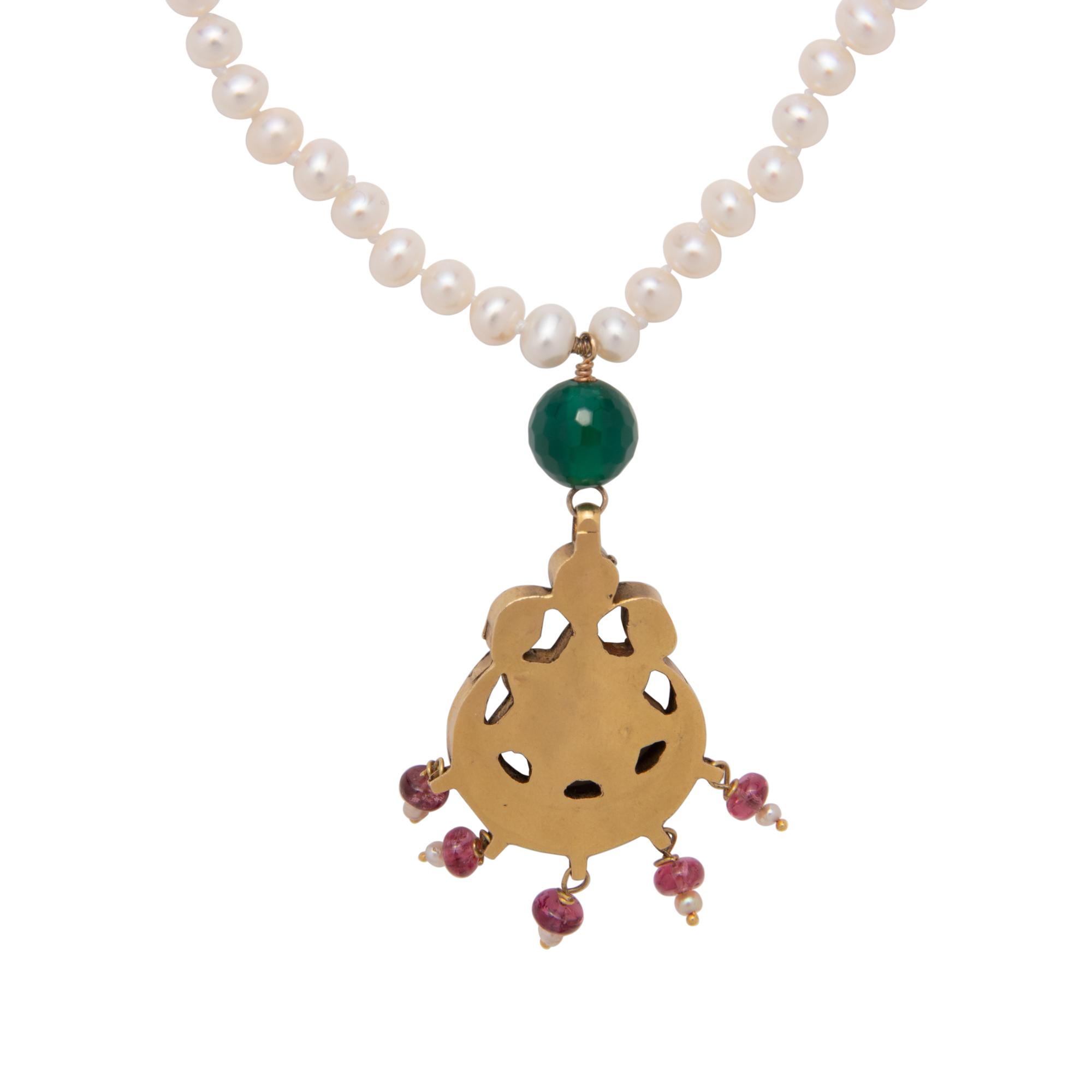 MULTIGEM AND DIAMOND NECKLACE
