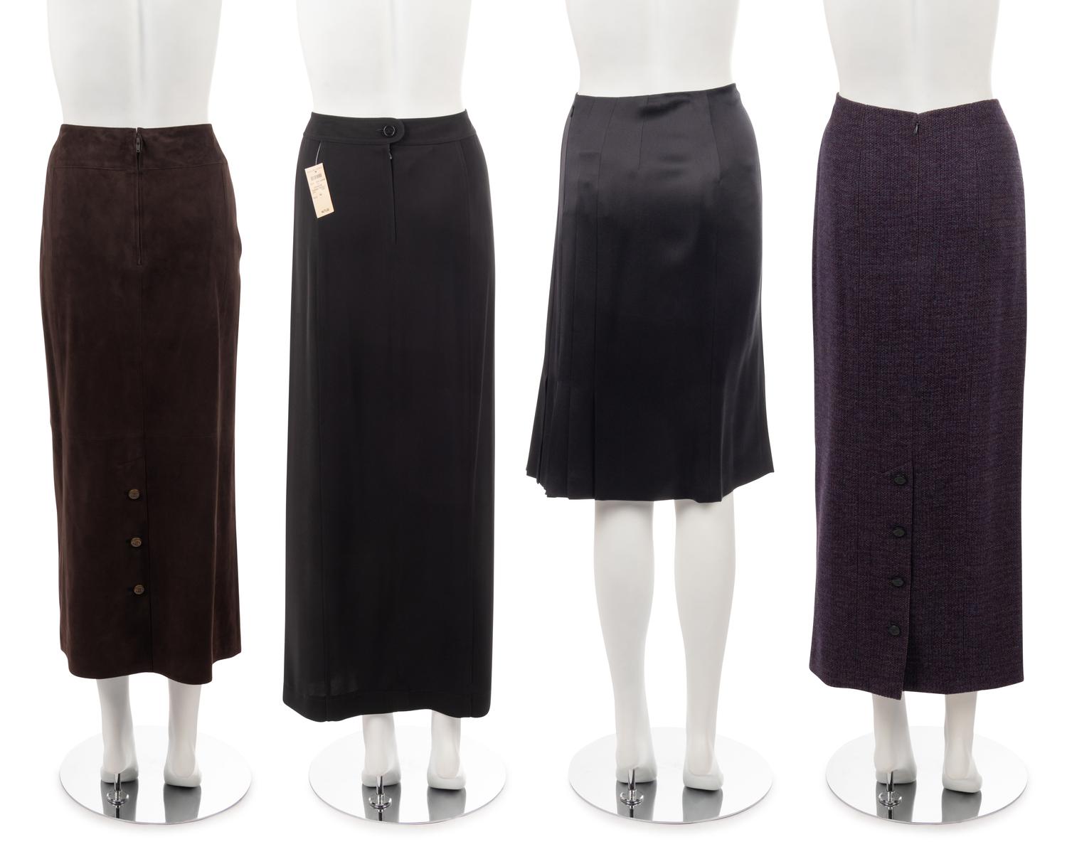 Seven Chanel Pieces: One Two-Piece Pant Ensemble, One Dress, Four Skirts, 1998-2004