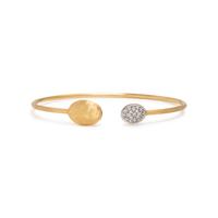 Marco Bicego, 'Siviglia', Diamond and Yellow Gold Cuff Bracelet
