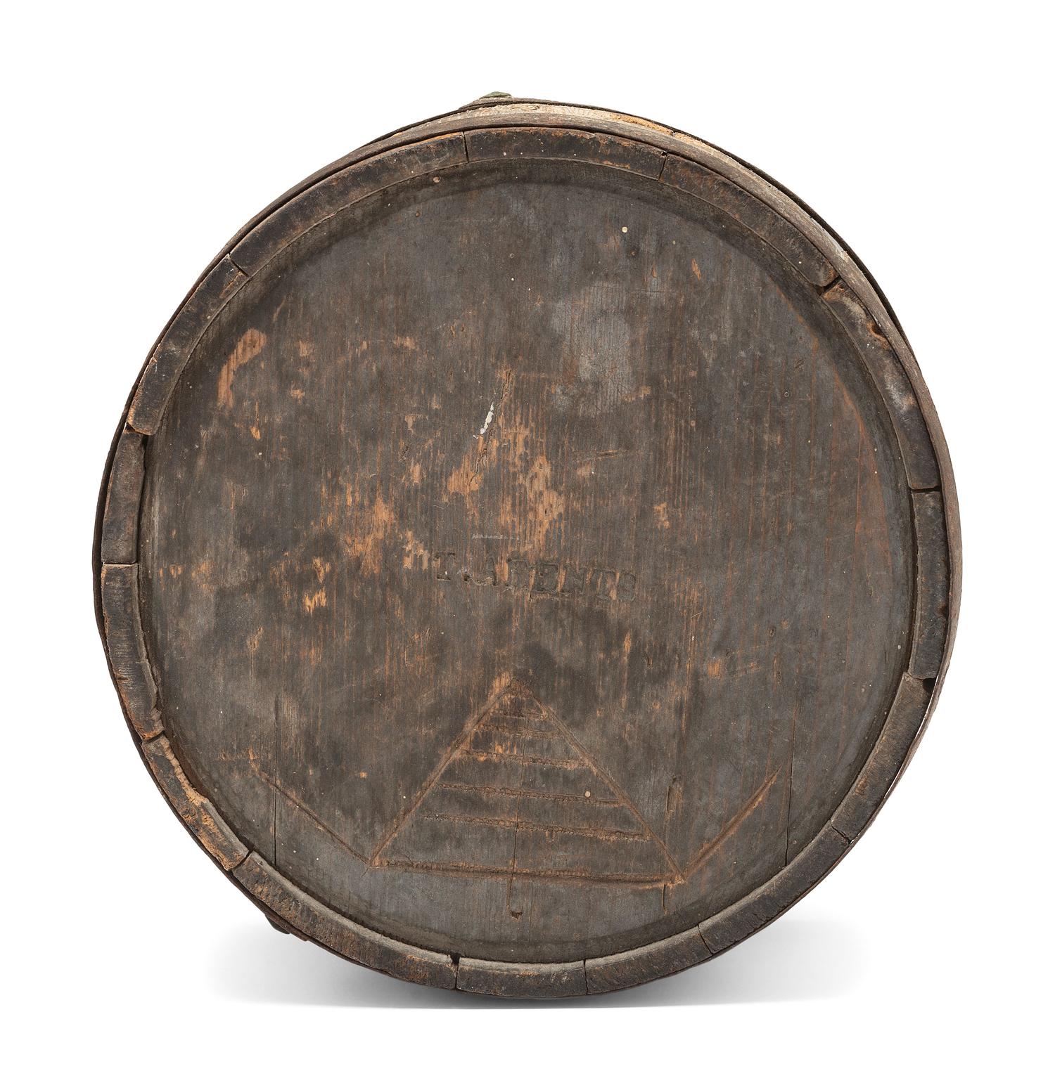 [WAR OF 1812]. New York State Militia canteen. Ca early 19th century.