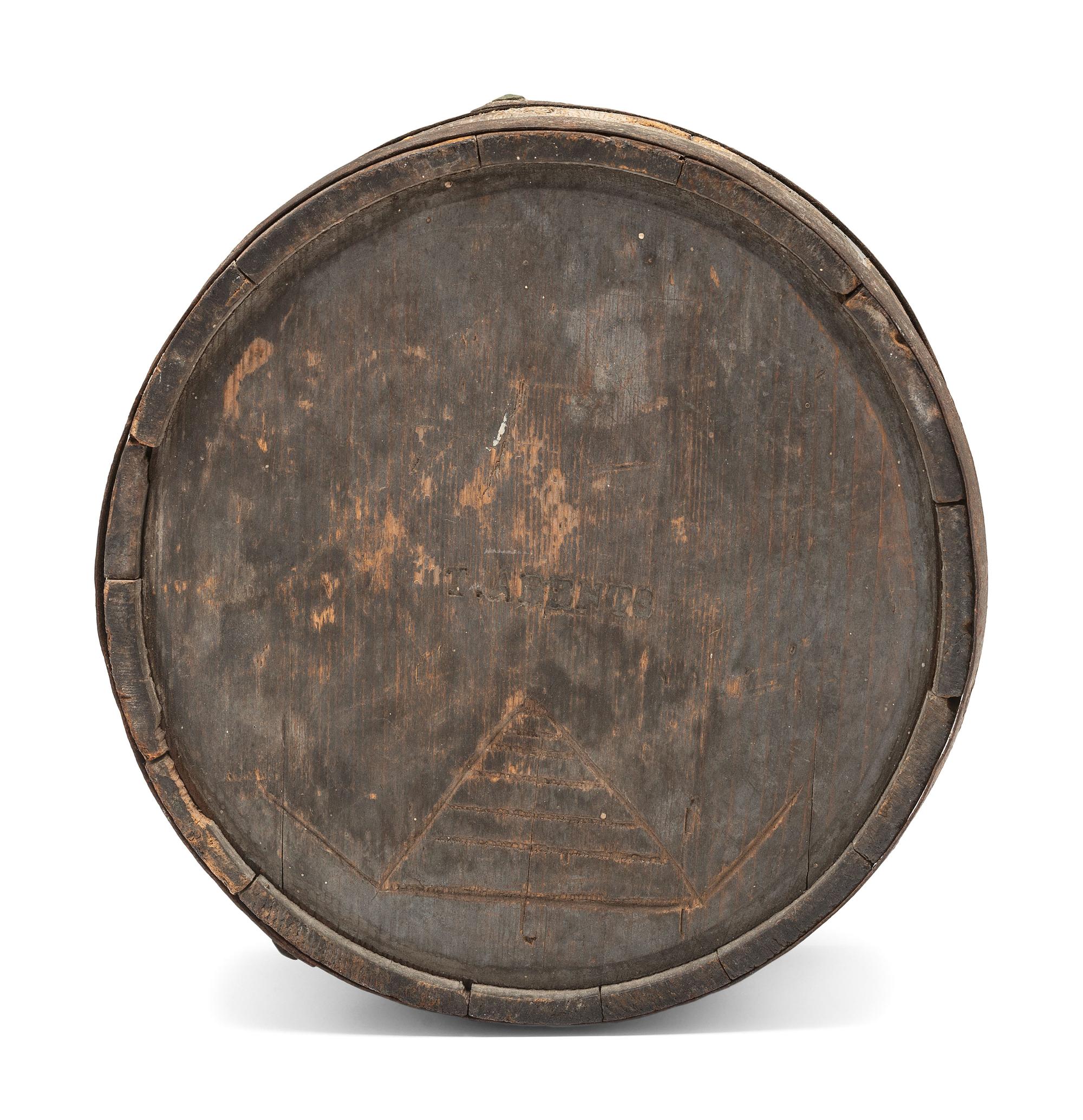 [WAR OF 1812]. New York State Militia canteen. Ca early 19th century.