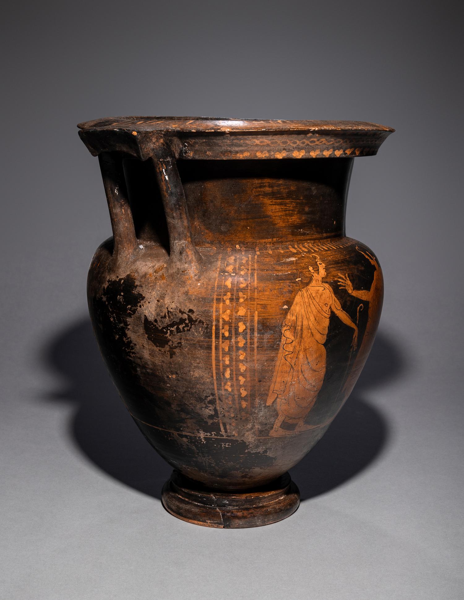 An Etruscan Red-Figured Column Krater