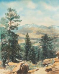 STANDLEY, H.L. A group of 7 colored reproductions of photographs after H.L. Standley of Colorado scenes.