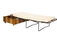 A Carlye Cheetah Print Upholstered Convertible Ottoman