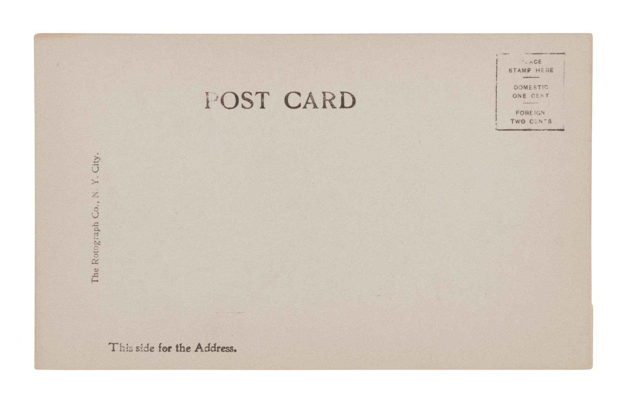 [WASHINGTON, Booker T. (1856-1915)]. Rotograph postcard. New York: The Rotograph Company, n.d., ca 1902. SIGNED BY WASHINGTON.