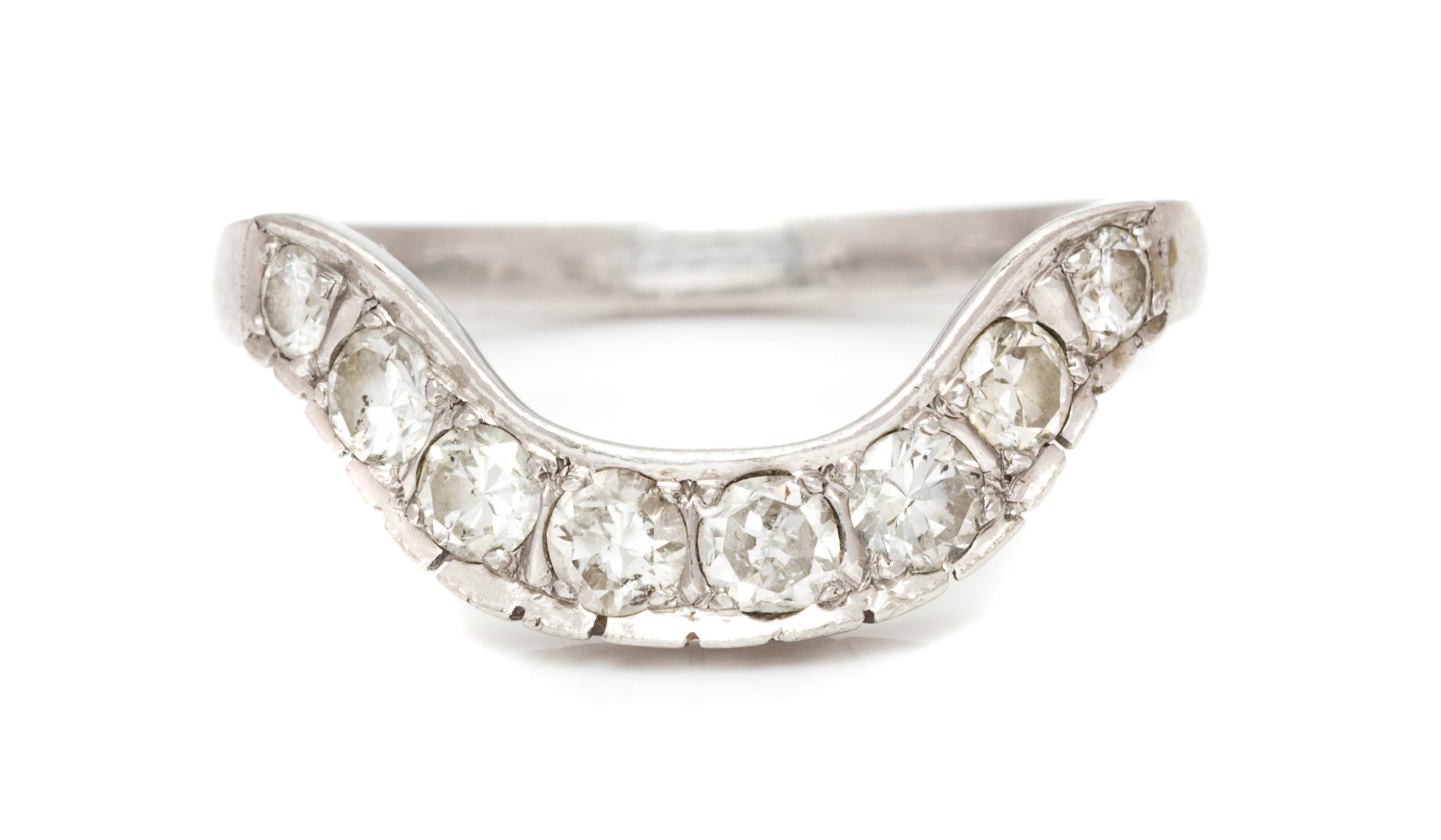 A Platinum and Diamond Ring, 3.60 dwts.