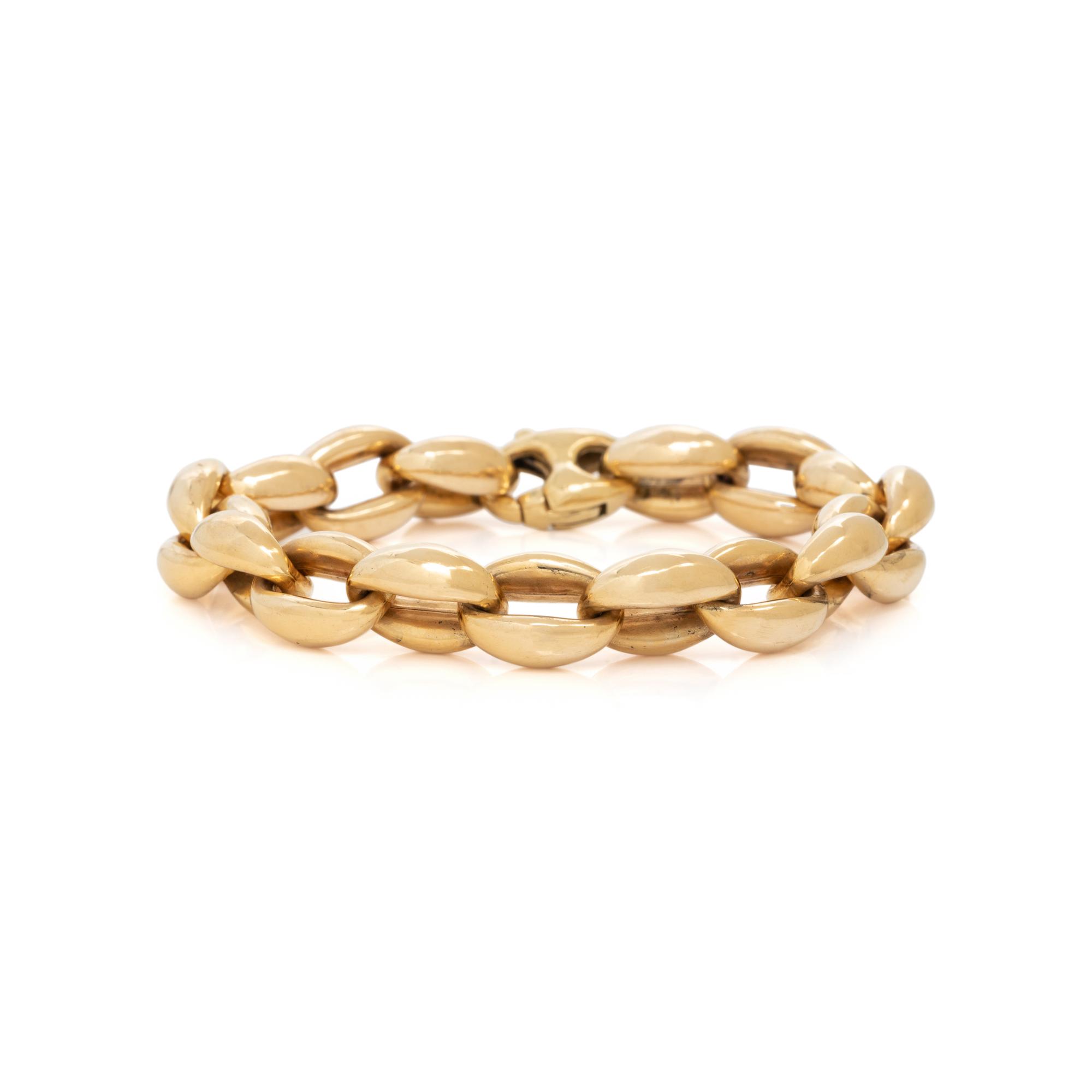 YELLOW GOLD LINK BRACELET