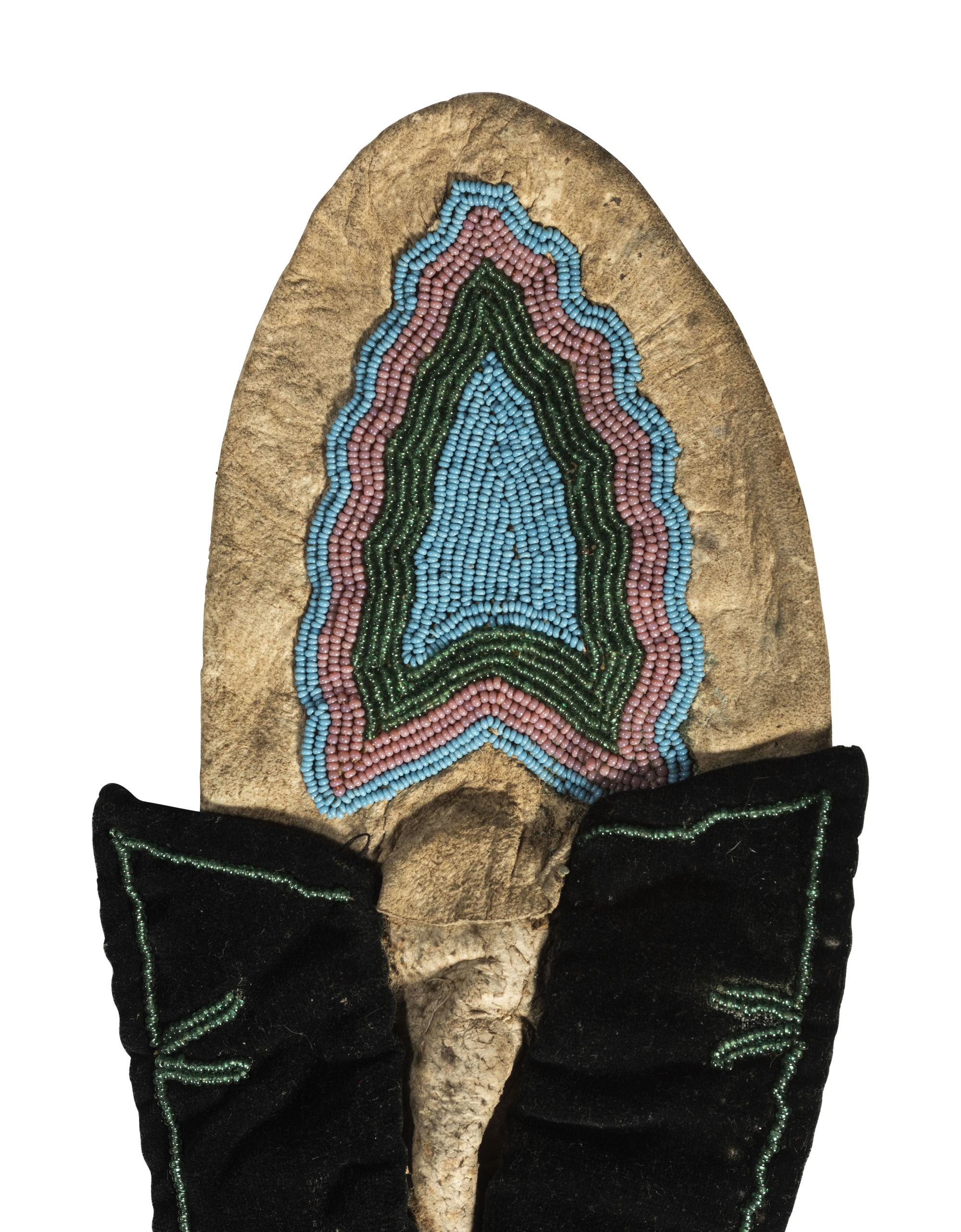 Prairie Beaded Hide Moccasins