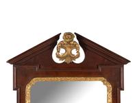 A Late George III Carved Mahogany and Parcel Gilt Mirror
