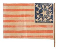 [FLAGS]. 15-star American parade flag. Ca 1860s-1870s.