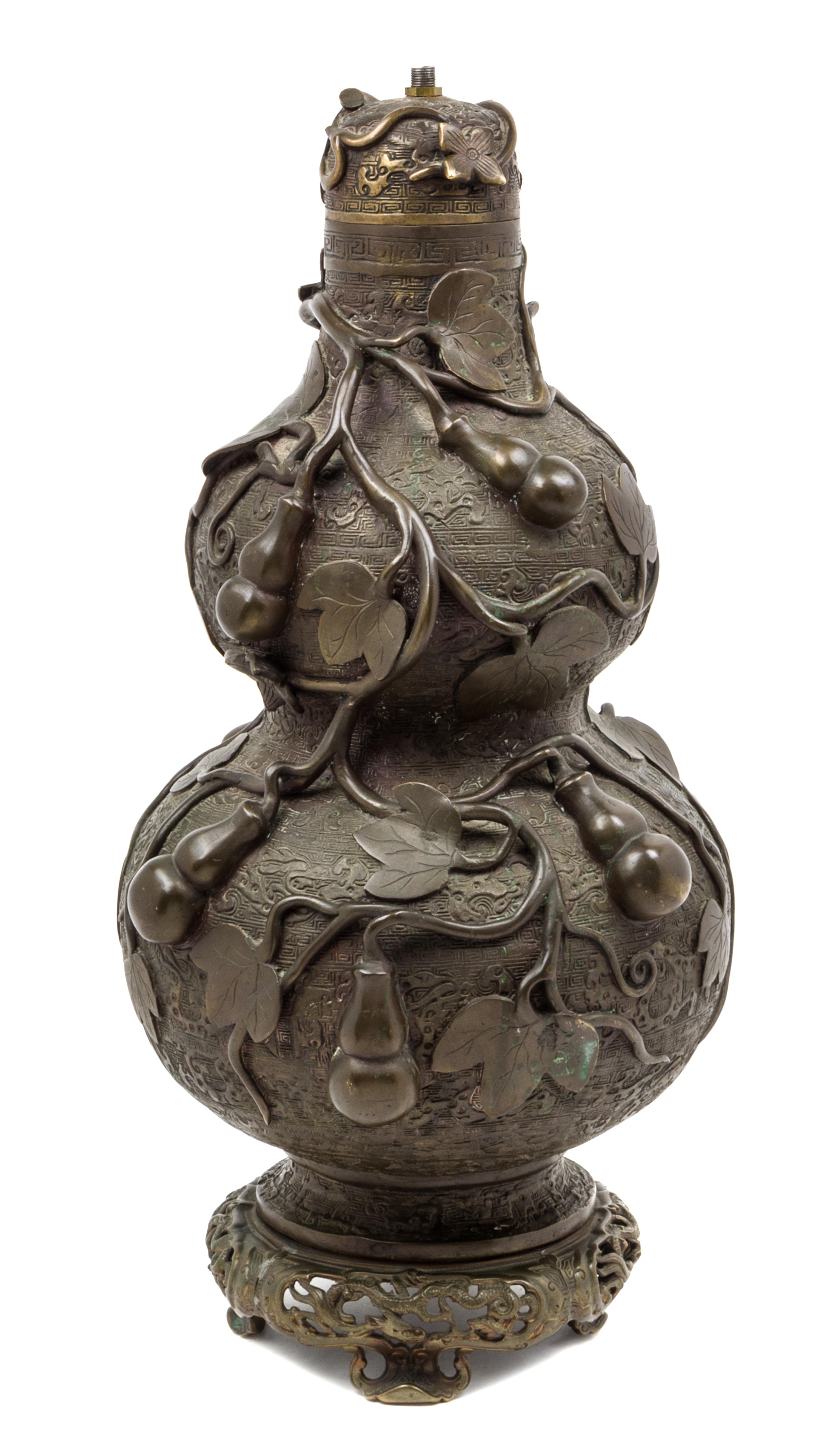 A Chinese Bronze Vase Height 20 inches. — LATE 19TH CENTURY