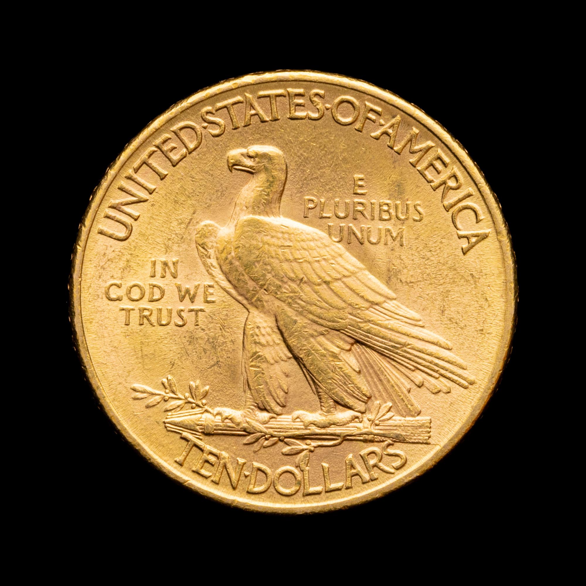 A 1910 Indian Head $10 Gold Coin