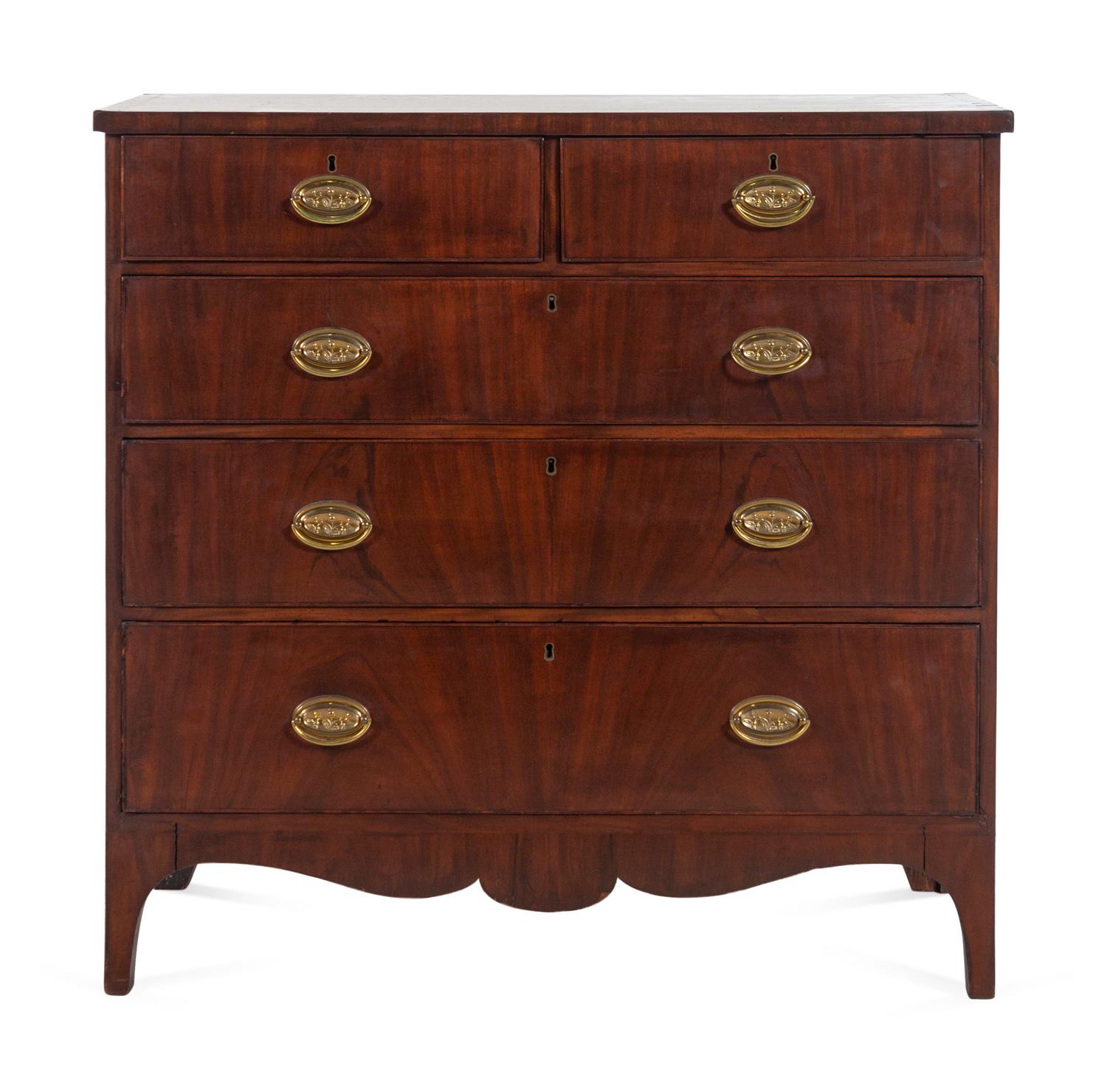 An American Federal Mahogany Chest of Drawers