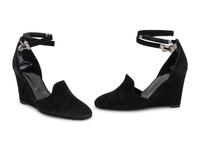 Hermès Black Suede Lively Wedge