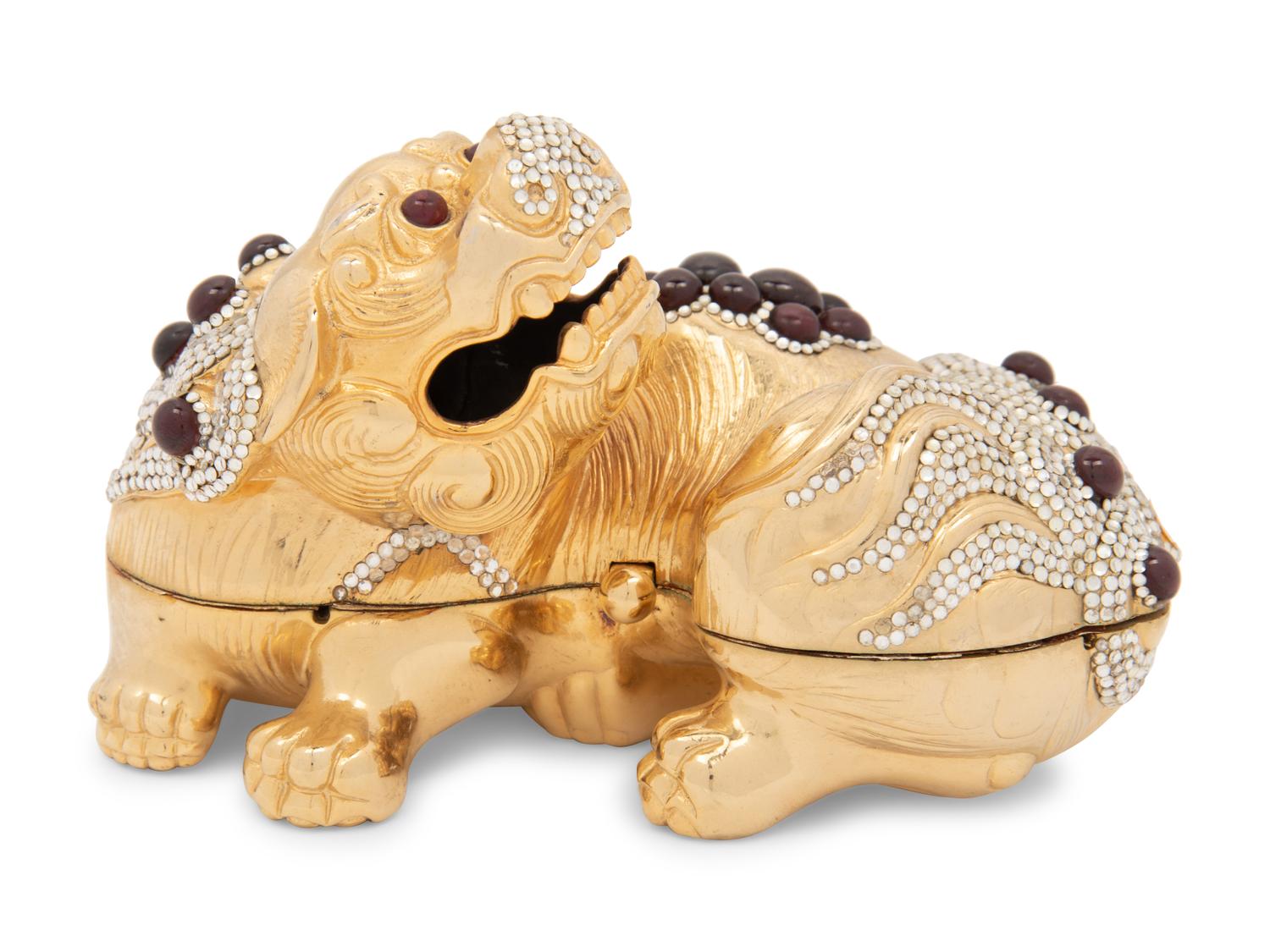 Judith Leiber Foo Dog Minaudière