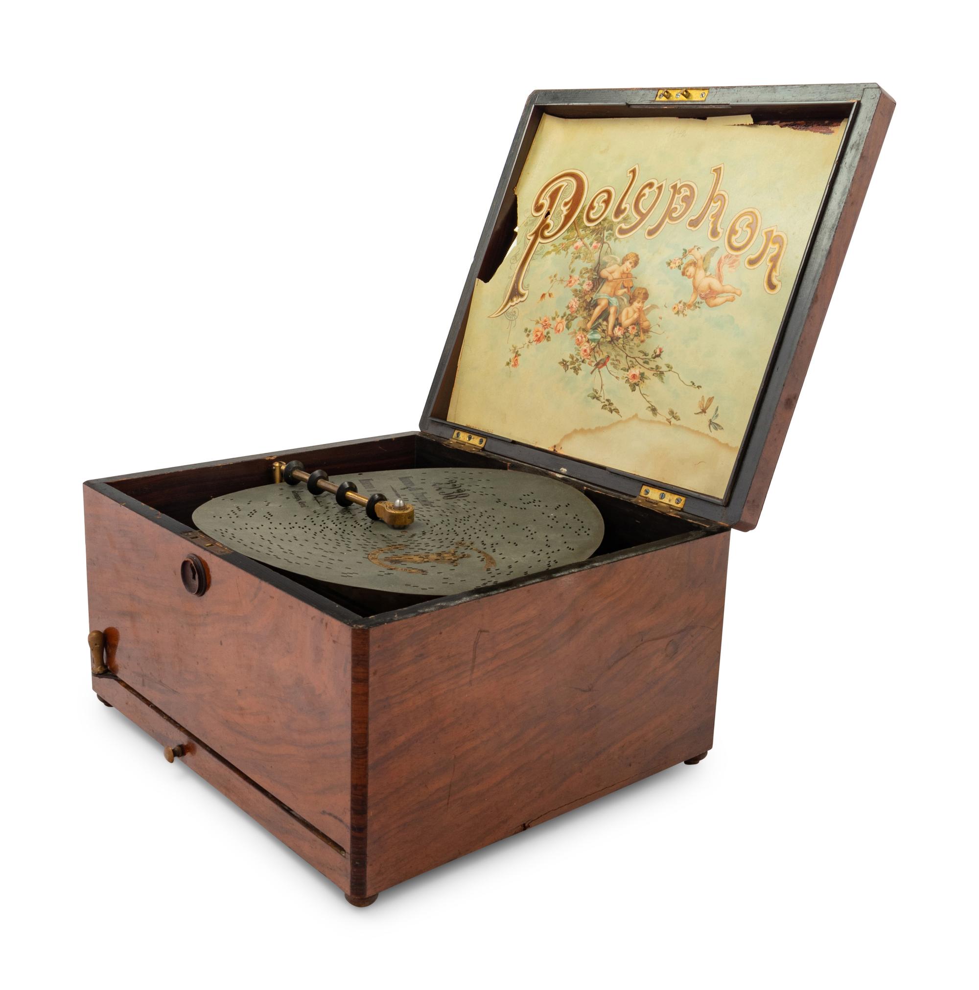 A Polyphon Disk Music Box