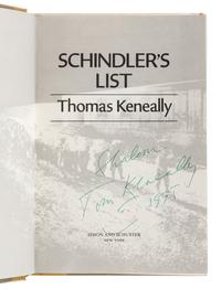 KENEALLY, Thomas (b. 1935). Schindler’s List. New York: Simon & Schuster, 1982.