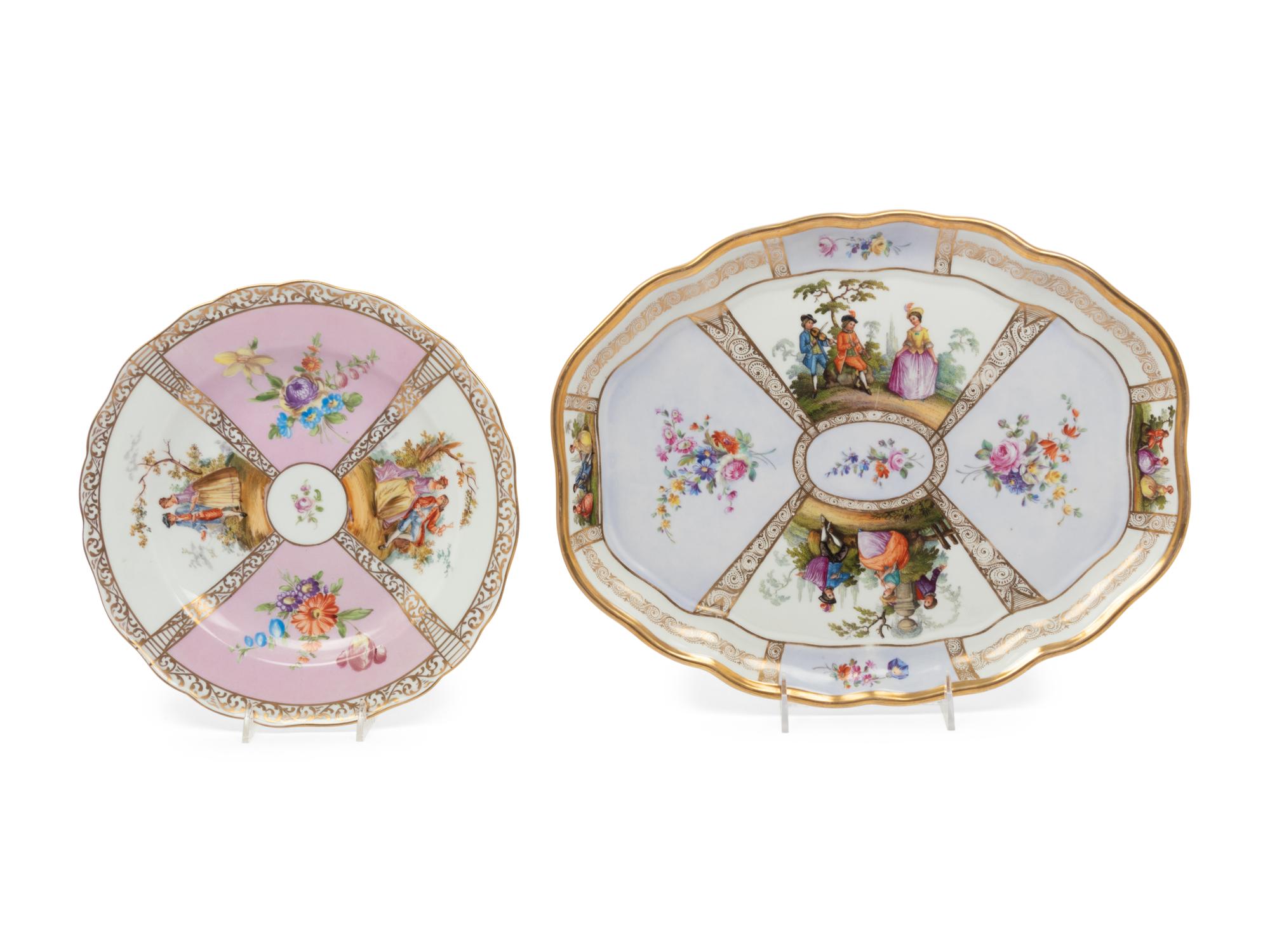 A Group of Four Vienna Porcelain Plates