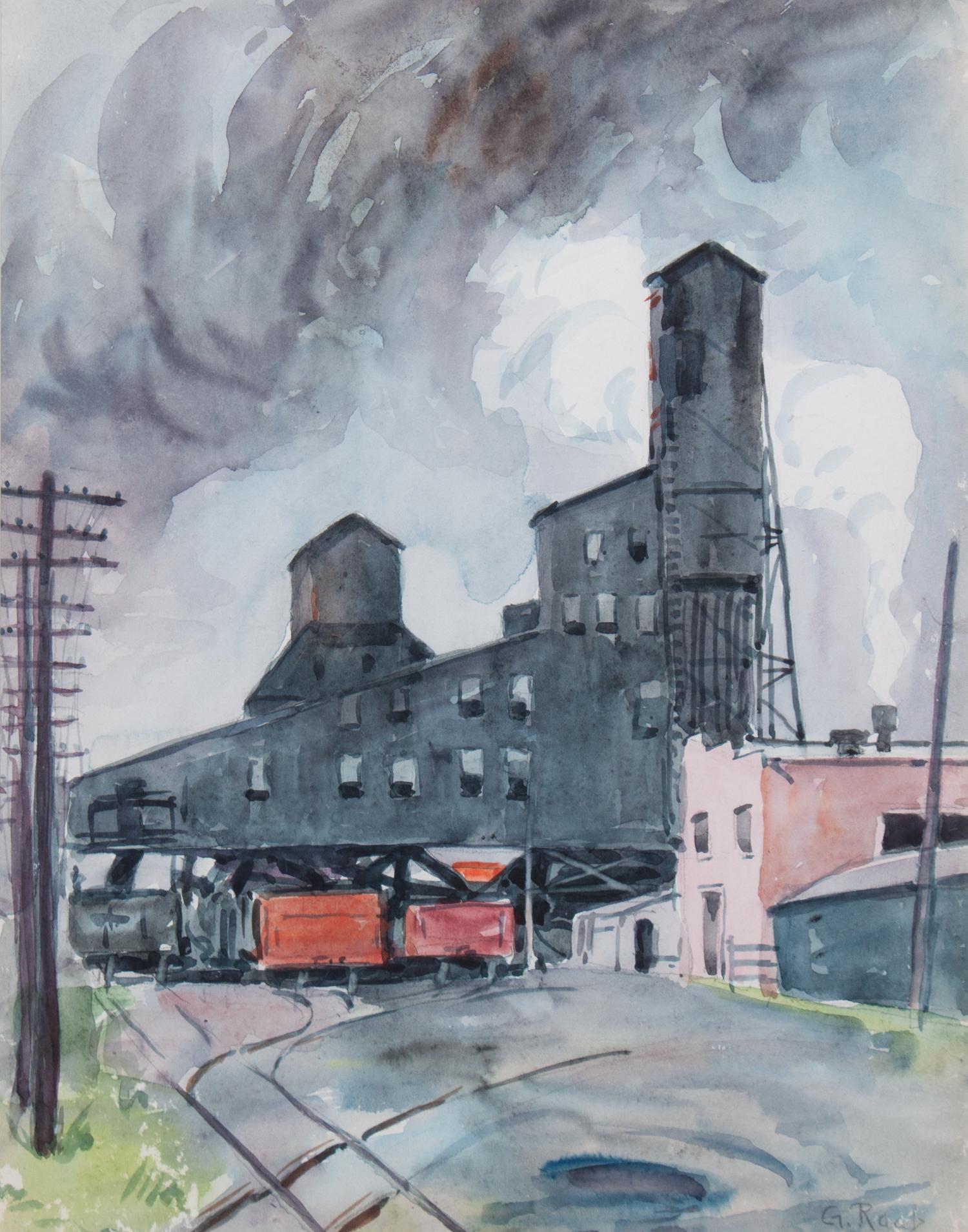 George Raab, (Wisconsin, 1866-1943), Coal Tipple, Springfield, Ill