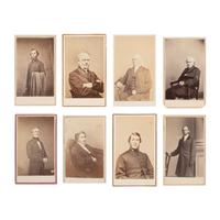 [Early Photography]. A group of 128 Items, including photographs of abolitionists, clergy, and academics.