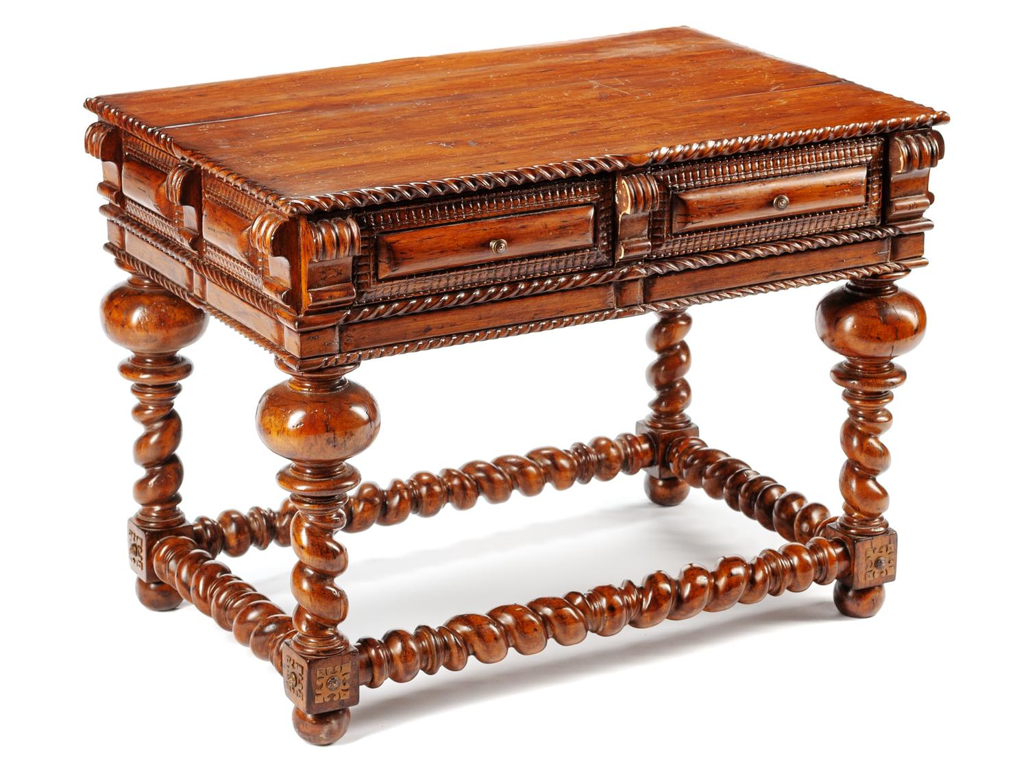 A Portuguese Style Bronze-Mounted Table