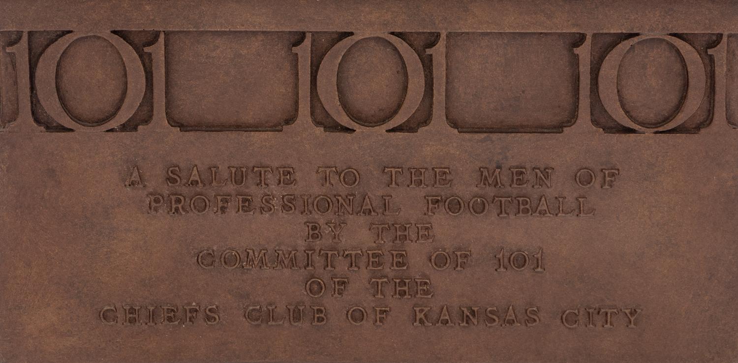 A 1985 Kansas City Committee of 101 Coach of the Year Trophy Awarded to Mike Ditka Formerly Displayed at Mike Ditka's Restaurant
