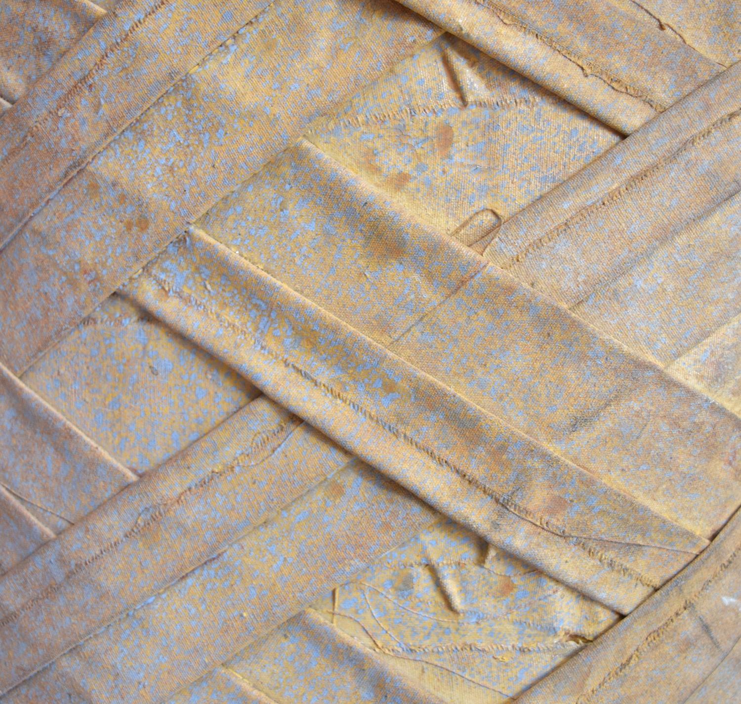 An Artist-Made Fabric Mummy 22" W x 13" D x 73" H — Belgium, 21st Century