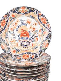 Twelve Japanese Imari Porcelain Plates