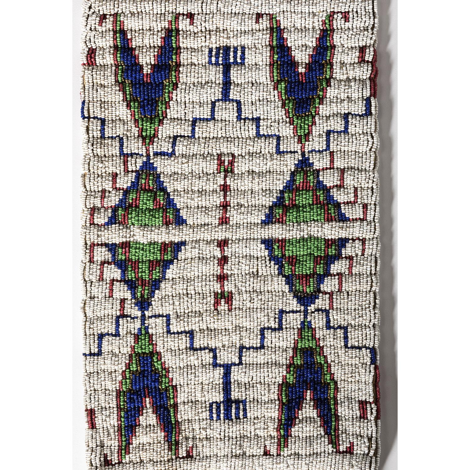 Sioux Beaded Hide Tobacco Bag