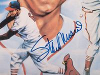 A Group of Five Stan Musial Signed Autograph Items (Beckett Authentication Services BAS Certified),