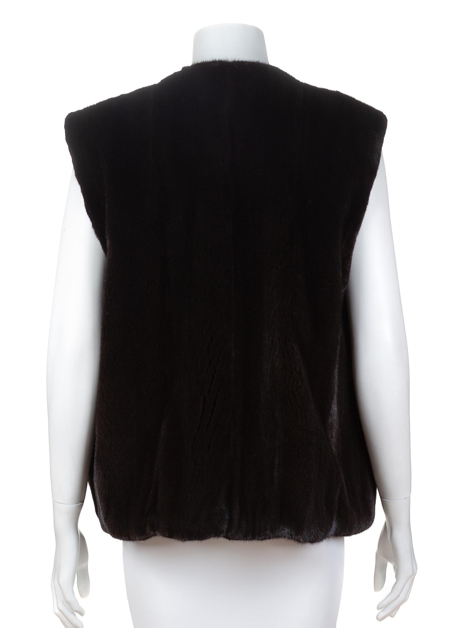 A Randolph Duke Ranch Mink Vest, No size.