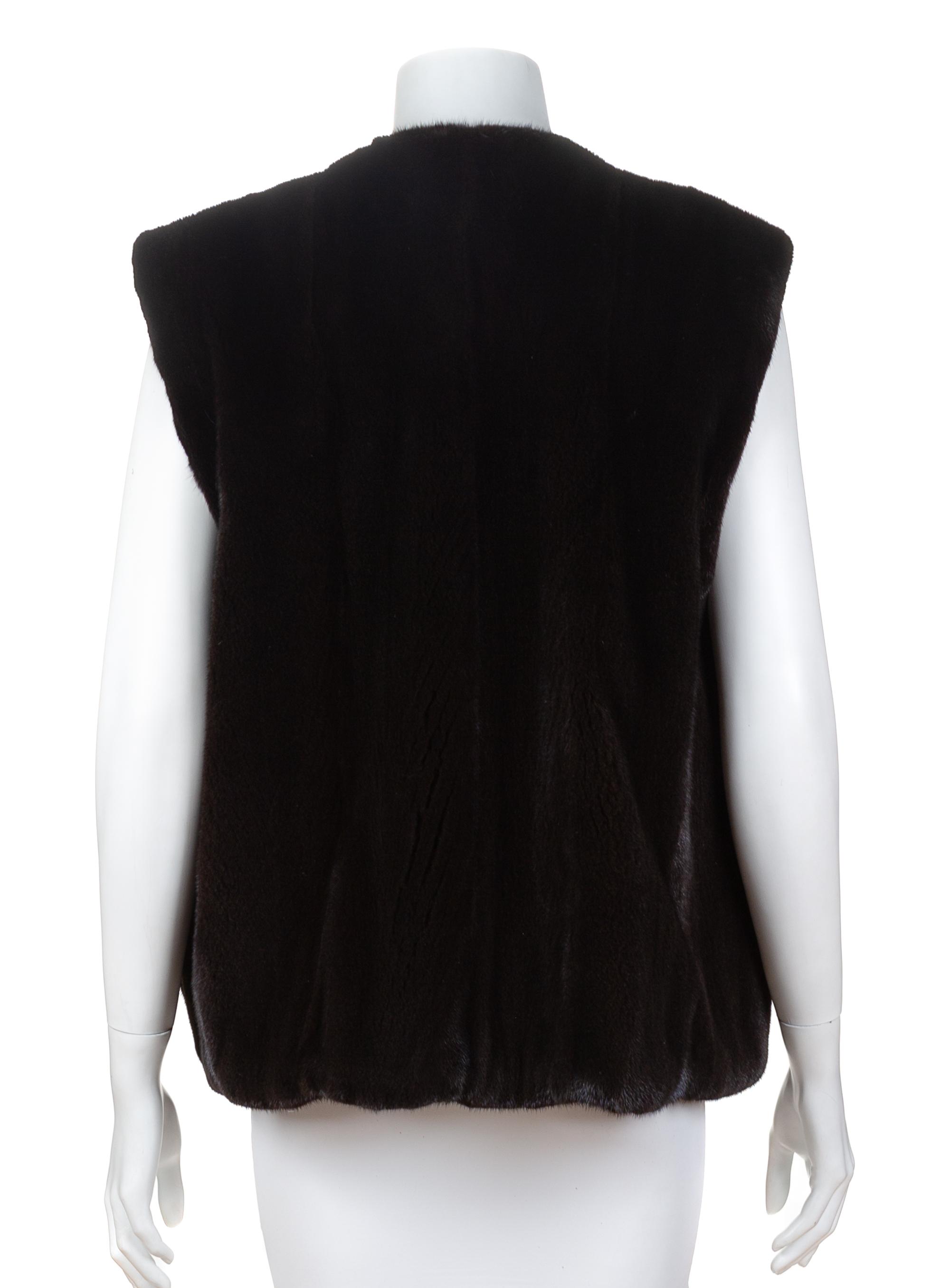 A Randolph Duke Ranch Mink Vest, No size.