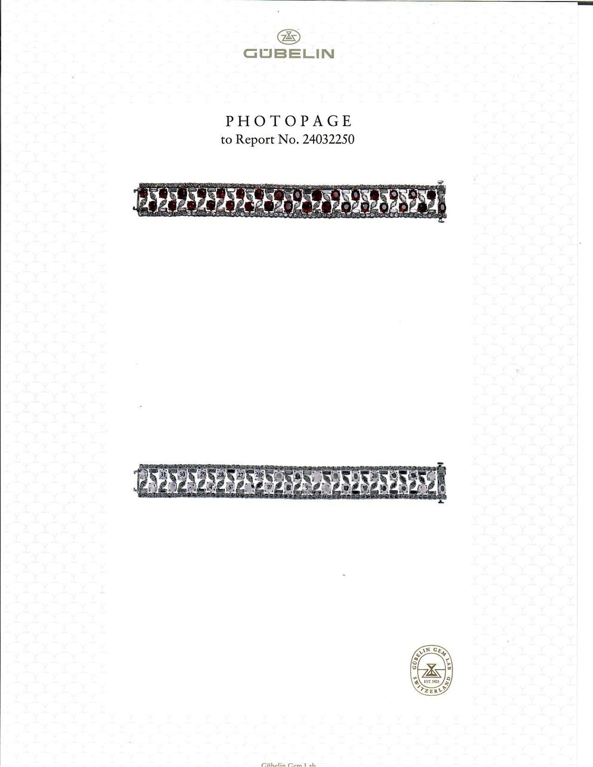 BURMESE RUBY AND DIAMOND BRACELET
