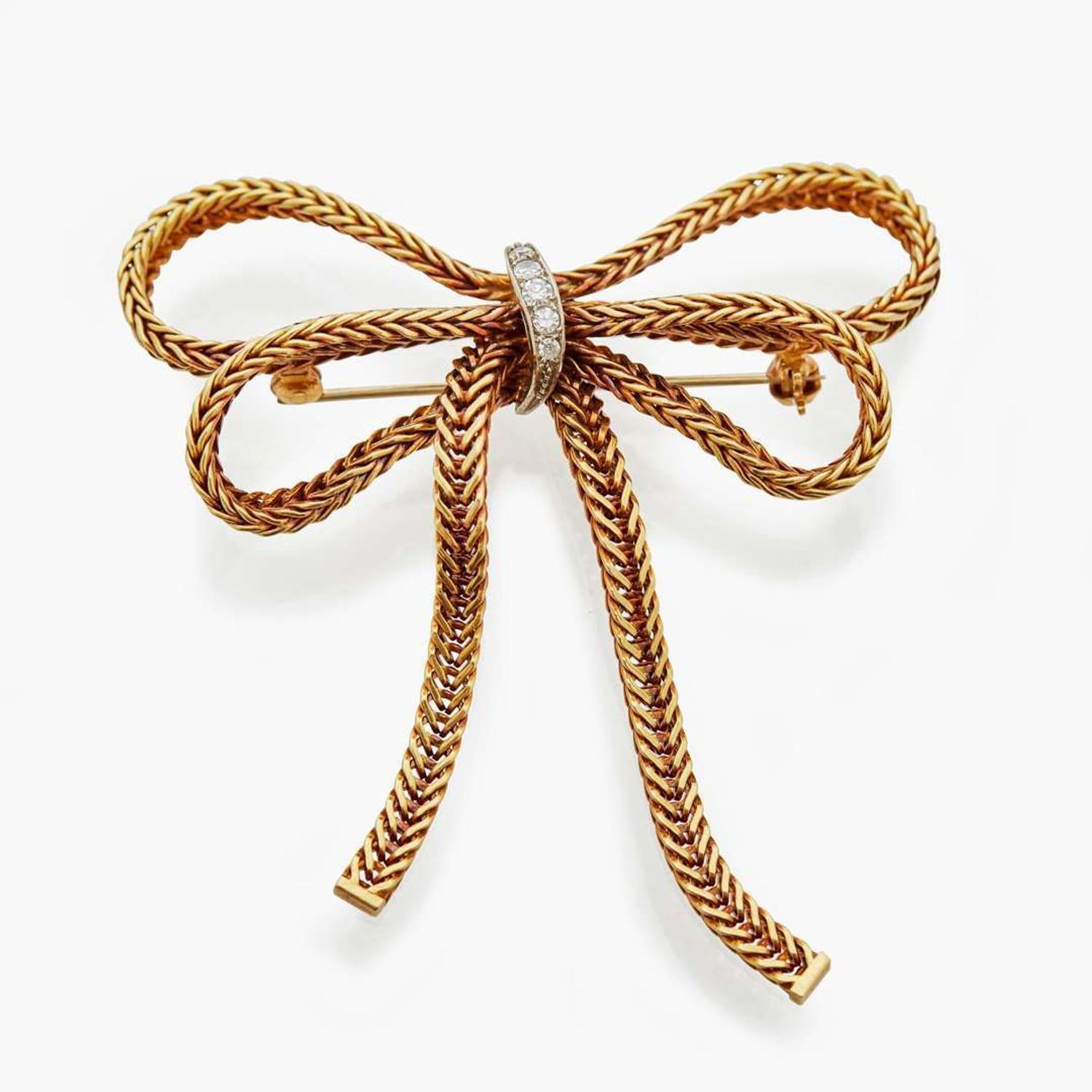 An 18K Gold and Diamond Pin by Grosse 'Christian Dior' Grosse