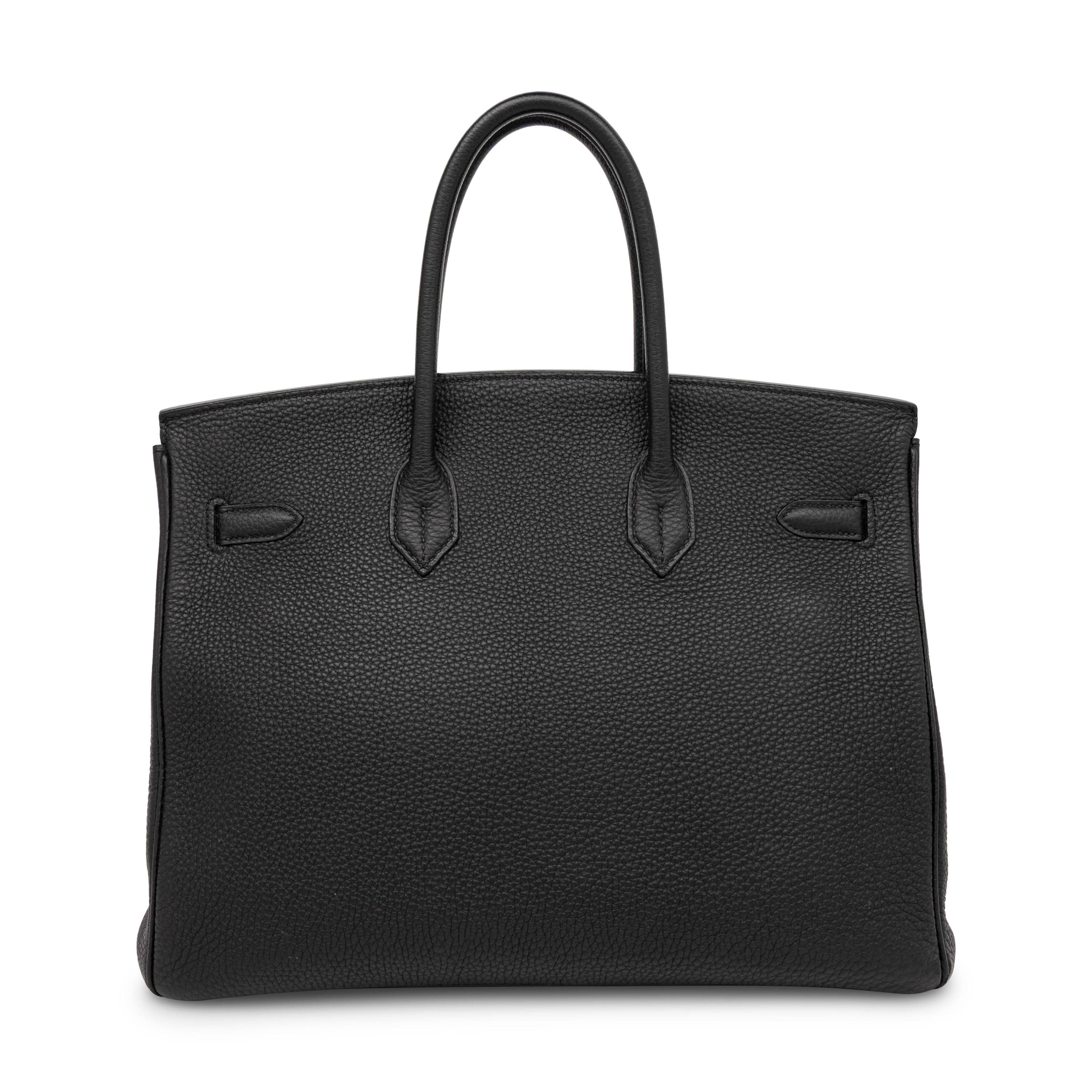 Hermès, Birkin 35 Bag in Black Clemence