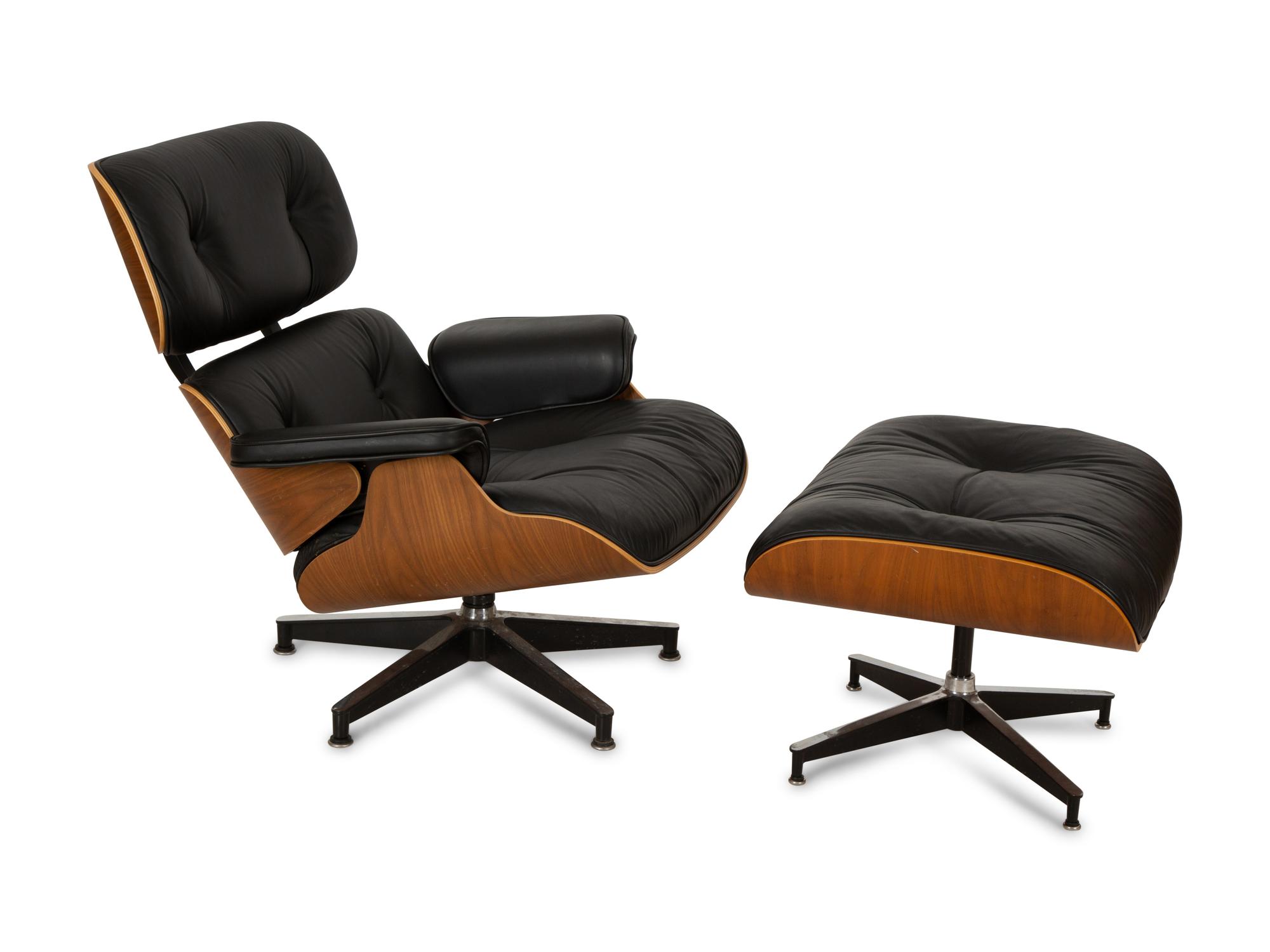 An Eames Lounge Chair and Ottoman — Mid-20th Century