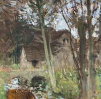 Au bord de la rivière, près du moulin