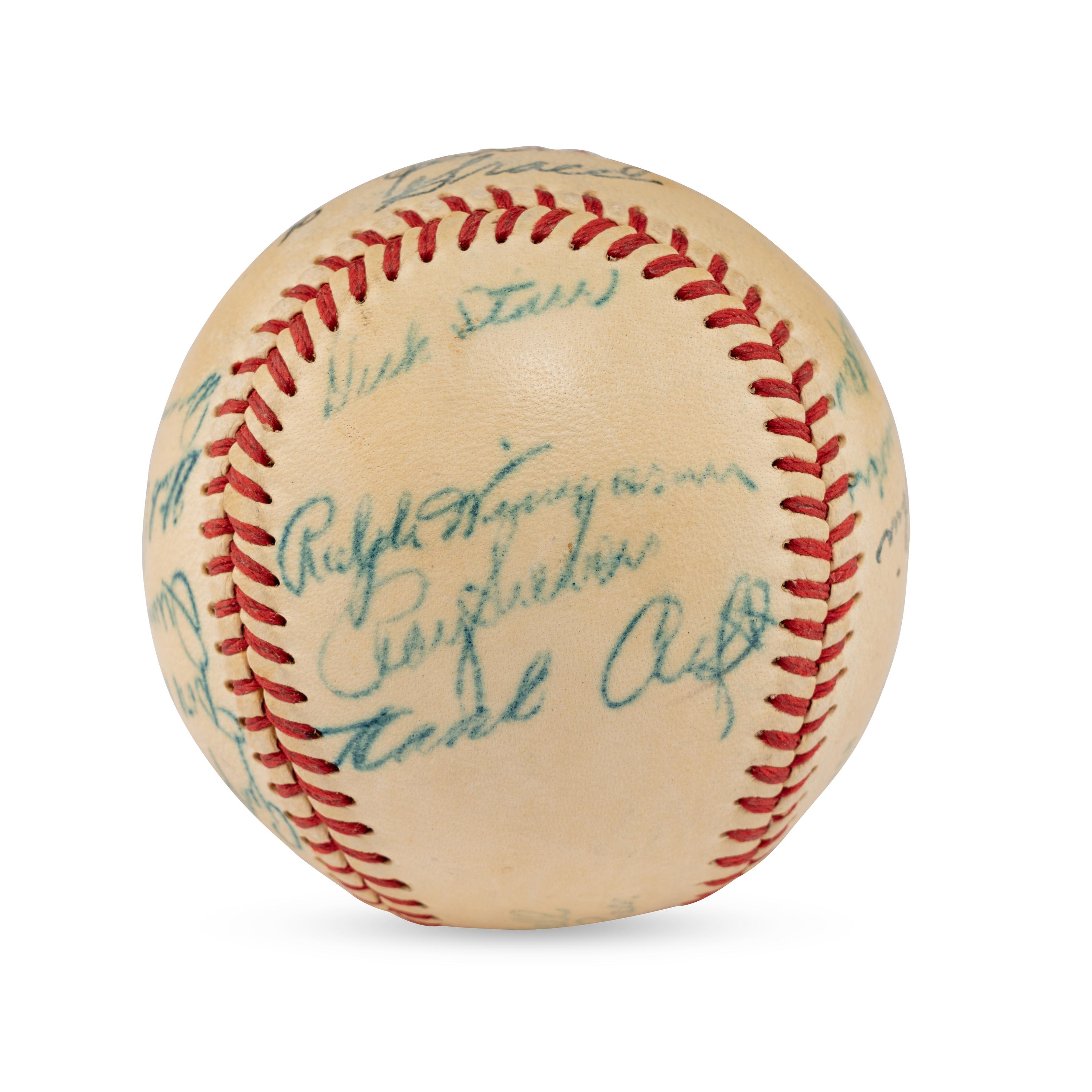 A 1950 St. Louis Browns Team Signed Autograph Baseball