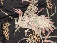 A Set of Embroidered Silk Wedding Gown