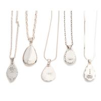 Navajo Sterling Silver Pendants with Inlay