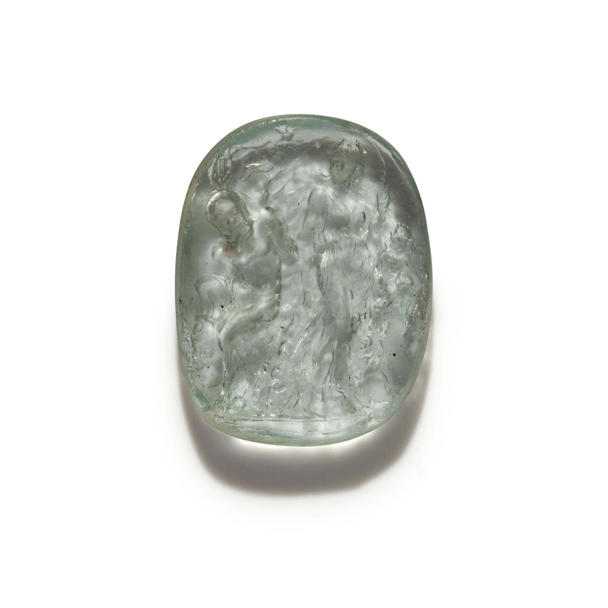 A Neoclassical Glass-Cast Intaglio Depicting an Allegory of Love