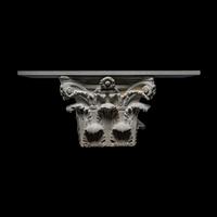 A Roman Limestone Corinthian Pilaster Capital