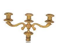 An Austrian Gilt Bronze and Cut Glass Table Garniture — 20TH CENTURY
