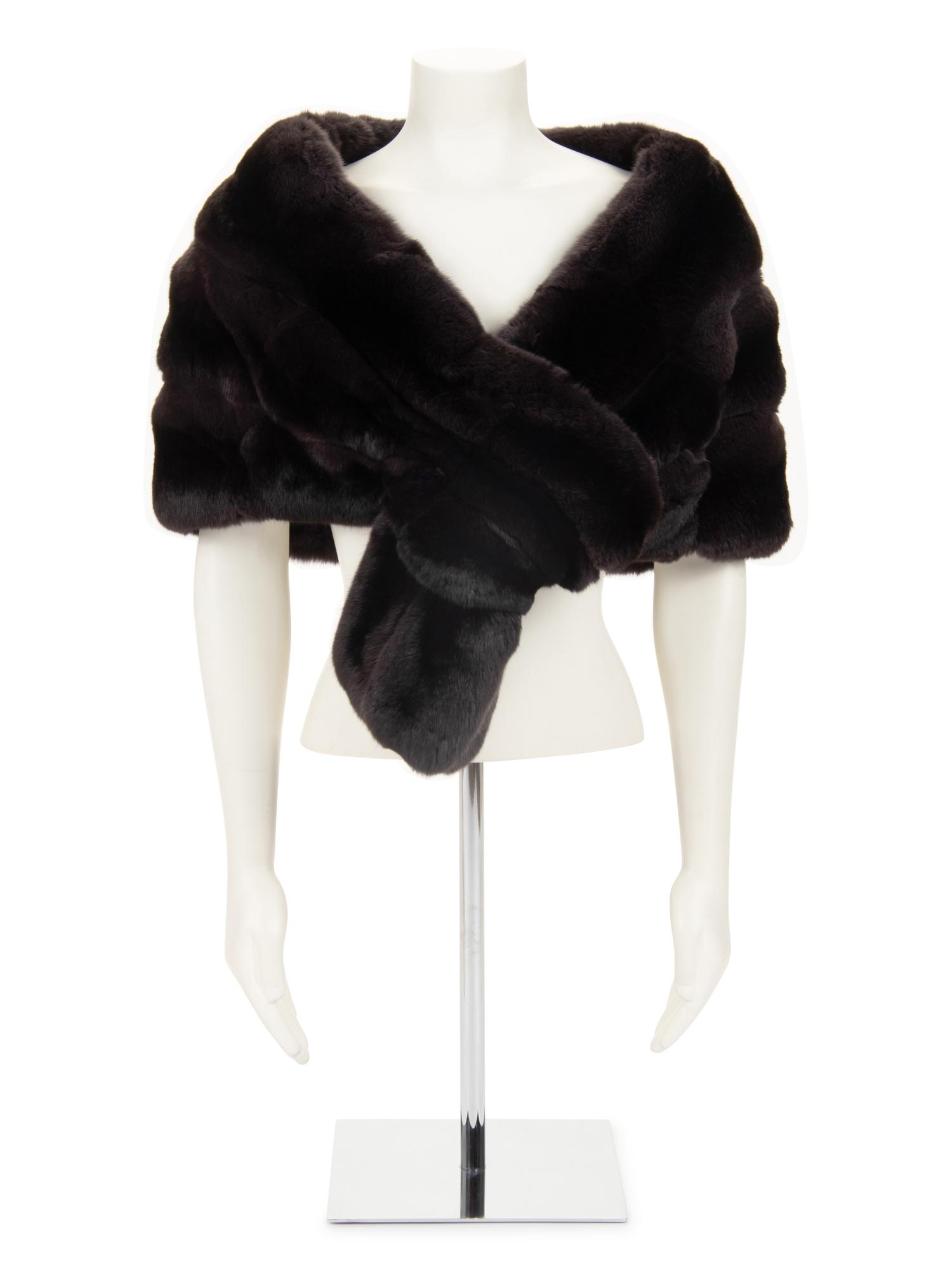 J. Mendel Chinchilla Pull-Through Stole