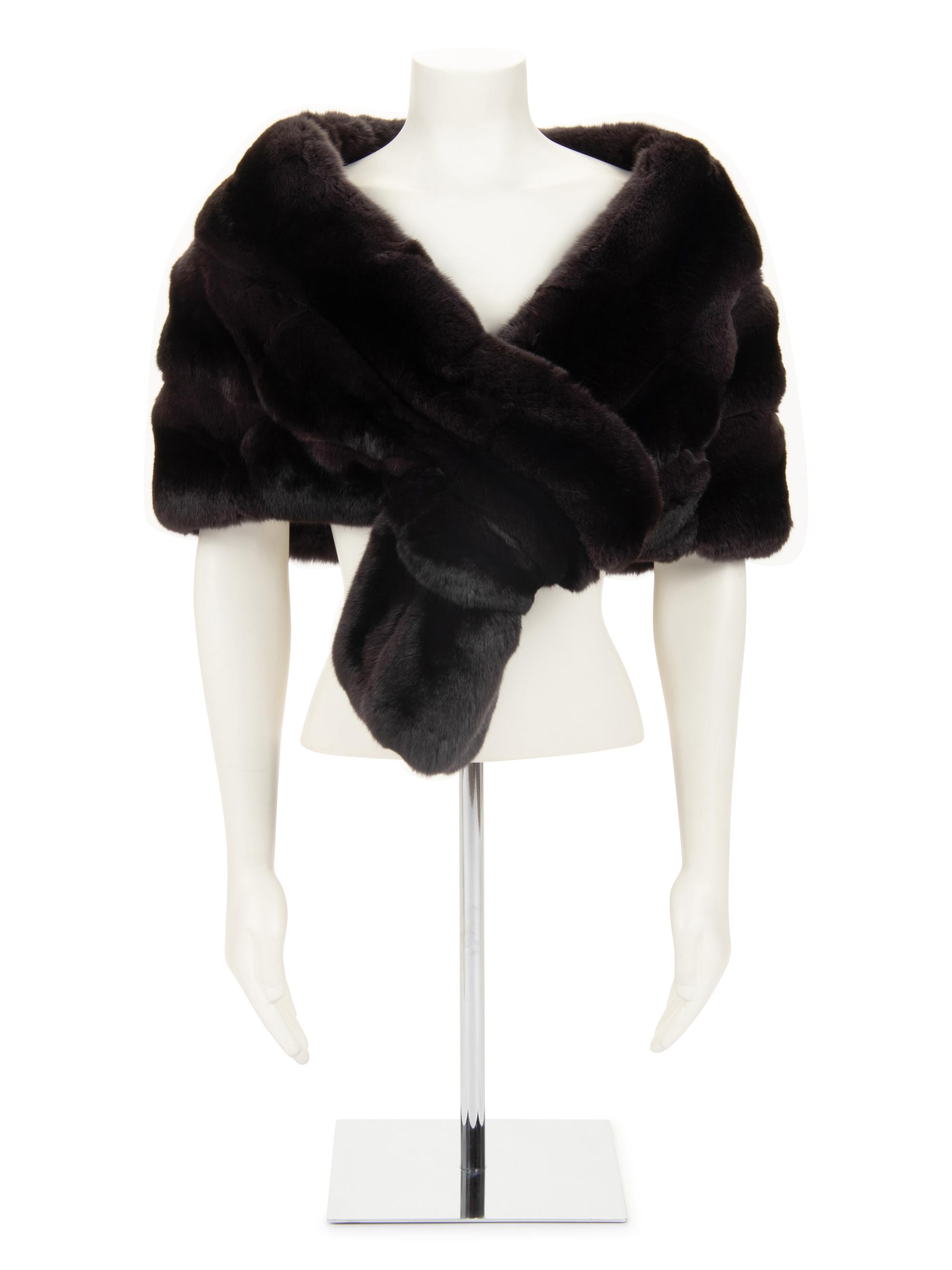 J. Mendel Chinchilla Pull-Through Stole