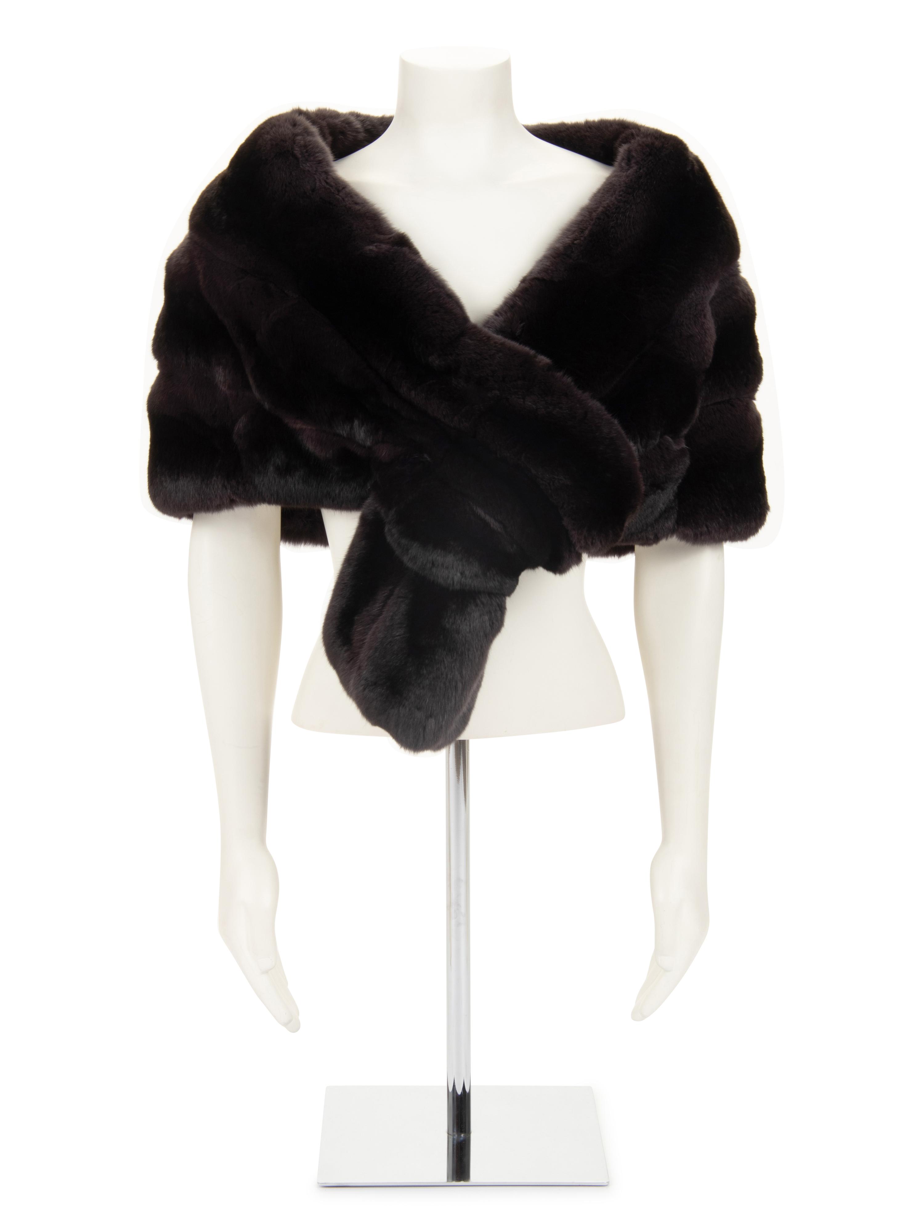 J. Mendel Chinchilla Pull-Through Stole