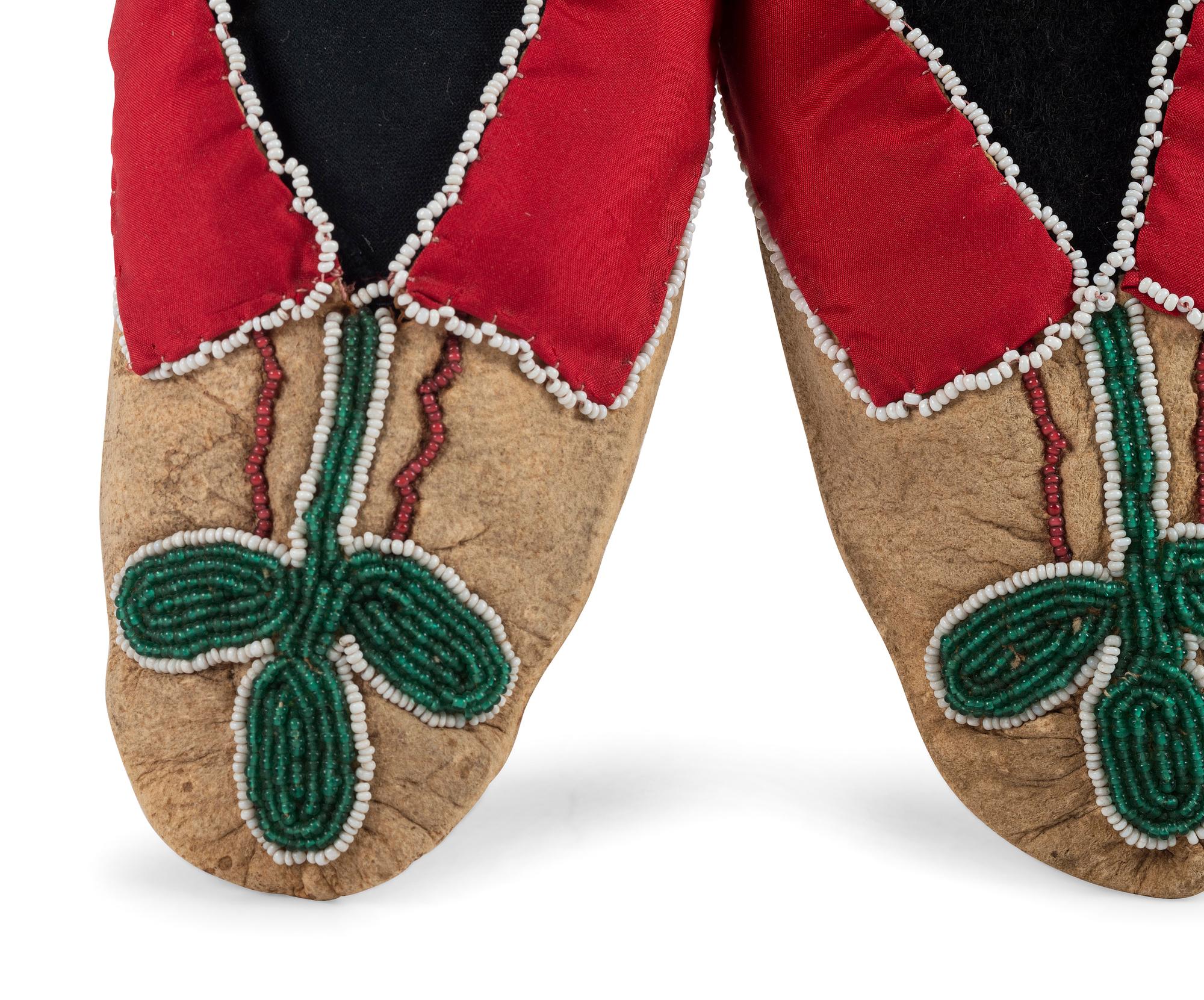 Haudenosaunee and Eastern Woodlands Child's Moccasins