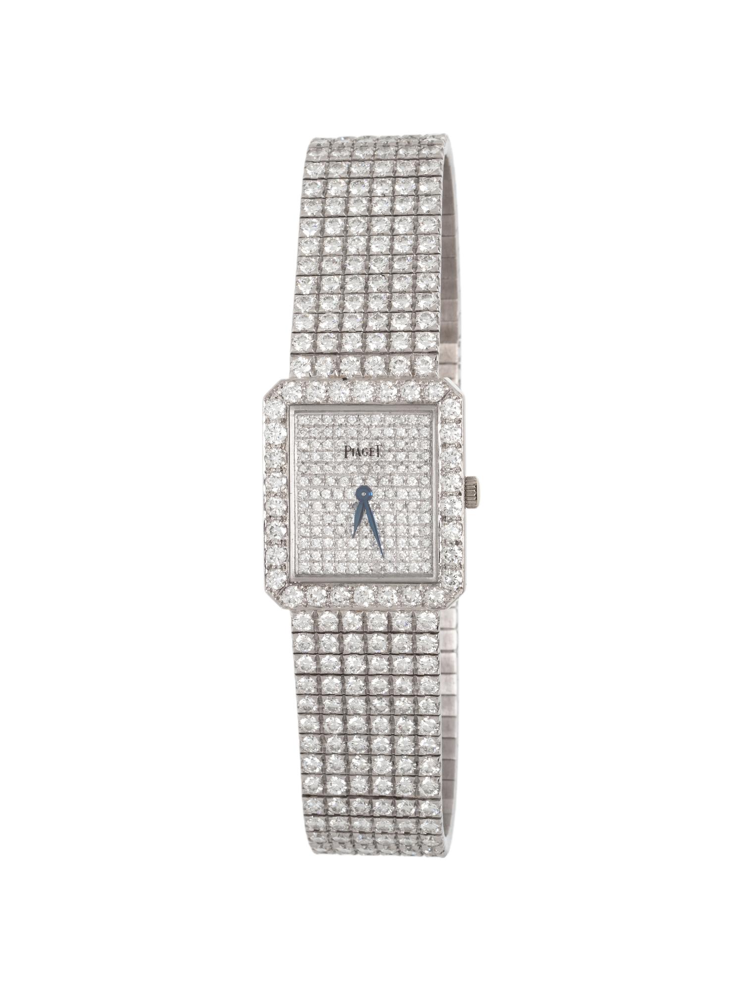 PIAGET, WHITE GOLD AND DIAMOND WATCH